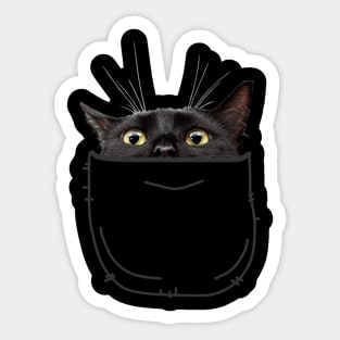 Cat Pocket Sticker
